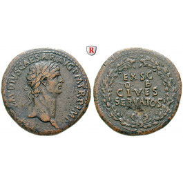 Römische Kaiserzeit, Claudius I., Sesterz 50-54, ss-vz