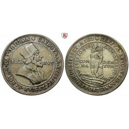 Personenmedaillen, Hus, Jan - Reformator, Silbermedaille o.J. (um 1717), ss+