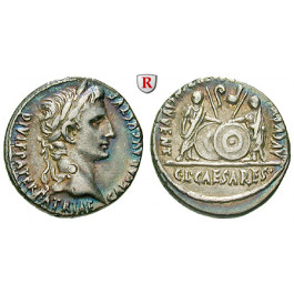 Römische Kaiserzeit, Augustus, Denar 2 v.-4 n.Chr., ss-vz