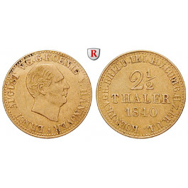 Braunschweig, Königreich Hannover, Ernst August, 2 1/2 Taler 1840, ss