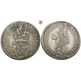 Salzburg, Bistum, Johann Ernst von Thun und Hohenstein, Reichstaler 1708, ss