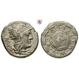 Römische Republik, M. Caecilius Metellus, Denar 127 v.Chr., ss-vz
