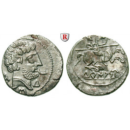 Spanien, Turiasu, Denar 125-80 v.Chr., vz+