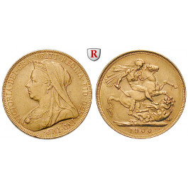 Australien, Victoria, Sovereign 1900, 7,32 g fein, ss-vz/vz