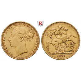 Australien, Victoria, Sovereign 1877, 7,32 g fein, ss