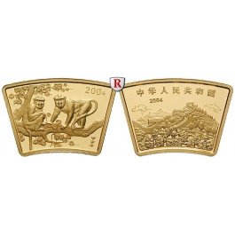 China, Volksrepublik, 200 Yuan 2004, 15,55 g fein, PP