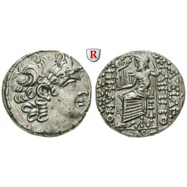 Syrien, Königreich der Seleukiden, Philippos Philadelphos, Tetradrachme Jahr 20 = 30-29 v.Chr., vz