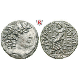 Syrien, Königreich der Seleukiden, Philippos Philadelphos, Tetradrachme Jahr 20 = 30-29 v.Chr., vz
