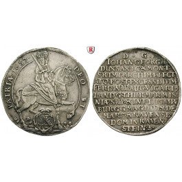 Sachsen, Albertinische Linie, Johann Georg II., Taler 1657, ss-vz