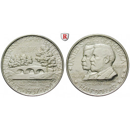 USA, 1/2 Dollar 1937, 11,25 g fein, vz-st