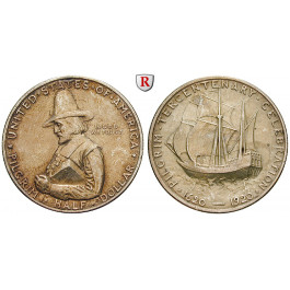 USA, 1/2 Dollar 1920, 11,25 g fein, ss-vz