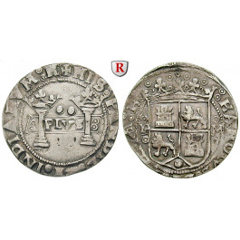 Mexiko, Carlos I. und Johanna, 2 Reales o.J. (1538-1549), ss