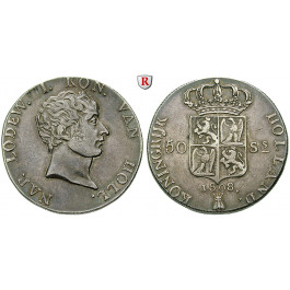 Niederlande, Königreich Holland, Ludwig Napoleon, 50 Stuivers 1808, ss-vz