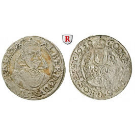 Friedland und Sagan, Herzogtum, Albrecht von Wallenstein, Groschen (3 Kreuzer) 1630, ss+