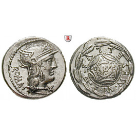 Römische Republik, M. Caecilius Metellus, Denar 127 v.Chr., st