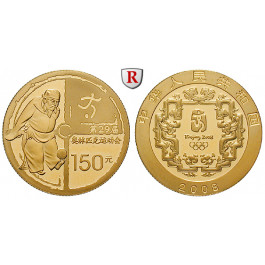 China, Volksrepublik, 150 Yuan 2008, 10,35 g fein, PP