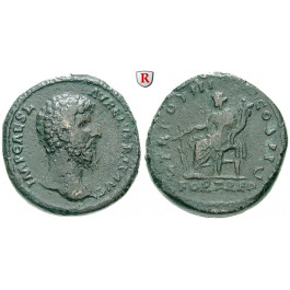 Römische Kaiserzeit, Lucius Verus, Sesterz 162-163, ss