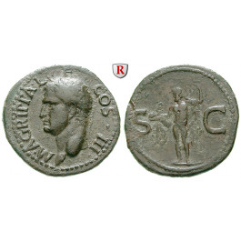 Römische Kaiserzeit, Agrippa, As 37-41, ss-vz/ss