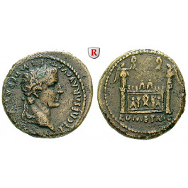 Römische Kaiserzeit, Tiberius, Caesar, Semis 12-14 (unter Augustus), ss+/ss