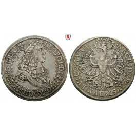 Römisch Deutsches Reich, Leopold I., Doppelter Reichstaler o.J., ss-vz
