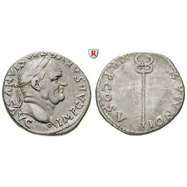 Römische Kaiserzeit, Vespasianus, Denar 74, ss