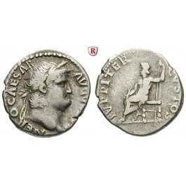 Römische Kaiserzeit, Nero, Denar 64-65, ss