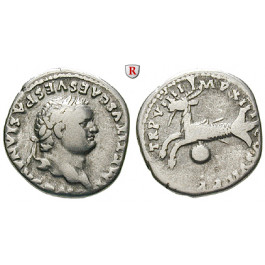 Römische Kaiserzeit, Titus, Denar 79, ss