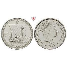 Insel Man, Elizabeth II., 1/10 Noble 1985, 3,11 g fein, vz-st
