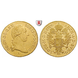 Römisch Deutsches Reich, Joseph II., Dukat 1787, 3,44 g fein, f.vz/vz+