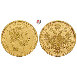 Österreich, Kaiserreich, Franz Joseph I., Dukat 1868, 3,44 g fein, ss-vz/vz