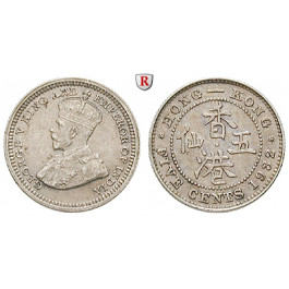 Hong Kong, George V., 5 Cents 1932, ss-vz