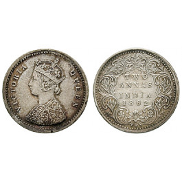 Indien, Britisch-Indien, Victoria, 2 Annas 1862, ss-vz