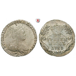 Russland, Katharina II., Grivennik (10 Kopeken) 1783, vz