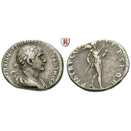 Römische Kaiserzeit, Traianus, Denar 101-102, ss