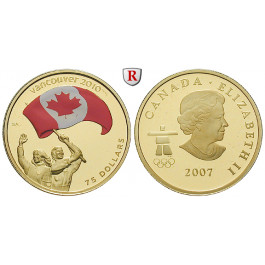 Kanada, Elizabeth II., 75 Dollars 2007, 7,0 g fein, PP