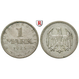 Weimarer Republik, 1 Mark 1925, A, ss, J. 311