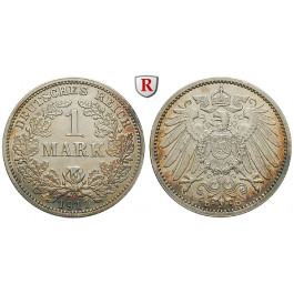 Deutsches Kaiserreich, 1 Mark 1911, D, 5,0 g fein, ss-vz, J. 17
