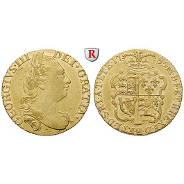 Grossbritannien, George III., Guinea 1785, 7,67 g fein, ss-vz