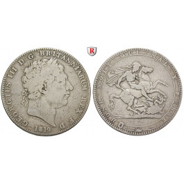 Grossbritannien, George III., Crown 1819, f.ss