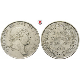 Grossbritannien, George III., 3 Shillings 1812, ss-vz