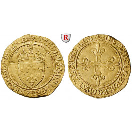 Frankreich, Charles VIII., Ecu d´or au soleil o.J. (1494), f.vz