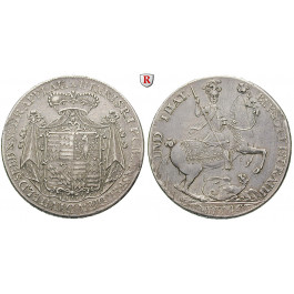 Mansfeld, Grafschaft, Mansfeld-Vorderort-Bornstedt, Heinrich, Fürst von Fondi, Reichstaler 1774, vz