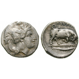 Italien-Lukanien, Thurium, Stater 350-300 v.Chr., ss+