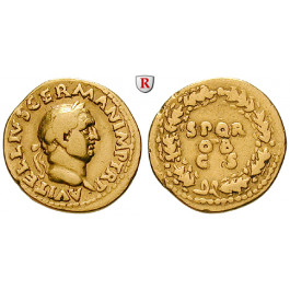 Römische Kaiserzeit, Vitellius, Aureus 69, ss