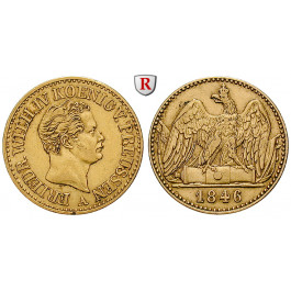 Brandenburg-Preussen, Königreich Preussen, Friedrich Wilhelm IV., Doppelter Friedrichs d`or 1846, ss+