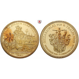 Ausbeute, Württemberg, Goldmedaille 1957, 54,33 g fein, PP