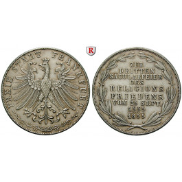 Frankfurt, Stadt, Doppelgulden 1855, f.vz