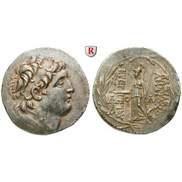 Syrien, Königreich der Seleukiden, Antiochos VII., Tetradrachme Posthum nach 129 v. Chr., vz
