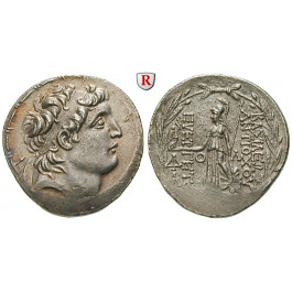 Syrien, Königreich der Seleukiden, Antiochos VII., Tetradrachme Posthum nach 129 v. Chr., vz/ss-vz