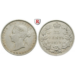 Kanada, Victoria, 25 Cents 1872, ss